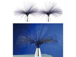 PEARL Sternenhimmel Lampe:2er-Set Glasfaserlampe "Lounge 80" Mit LED-Farbwechsler