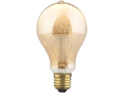 Luminea Vintage Glühbirne:Vintage-Schmucklampe, Gewölbt, Mit Gitterförmigem Glühdraht