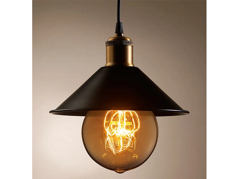 Luminea Vintage Glühbirne:Vintage-Schmucklampe, Gewölbt, Mit Gitterförmigem Glühdraht – Bild 3