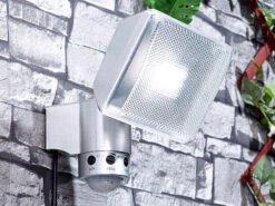 Luminea LED-Fluter Sensor:LED-Fluter, Aluminium, 13,5 Watt, IP44, Mit Bewegungssensor