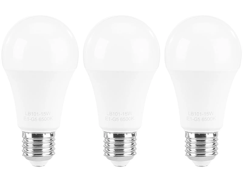 Luminea Glühbirne E27:6er-Set LED-Lampen E27, 11 W (ersetzt 120 W) 1.350 Lm, Tageslichtweiß – Bild 5