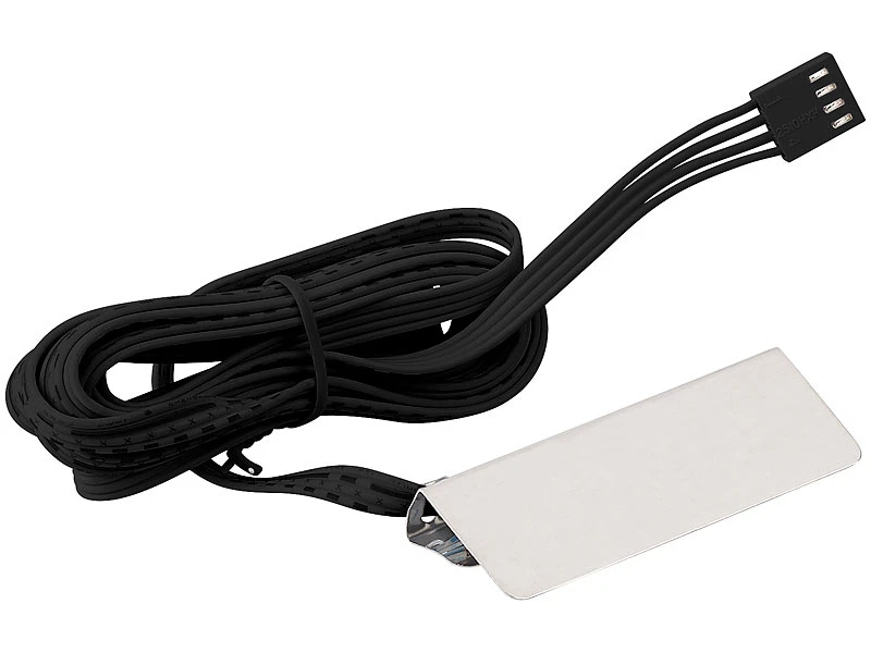 Lunartec Glaskantenbeleuchtung:LED-Glasbodenbeleuchtung Mit Fernbedienung: 6 Klammern Mit 18 RGB-LEDs – Bild 7