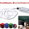 Lunartec LED Lichtfaser Set:Glasfaser-RGB-LED-Sternenhimmel Mit Fernbedienung Und 200 Lichtfasern