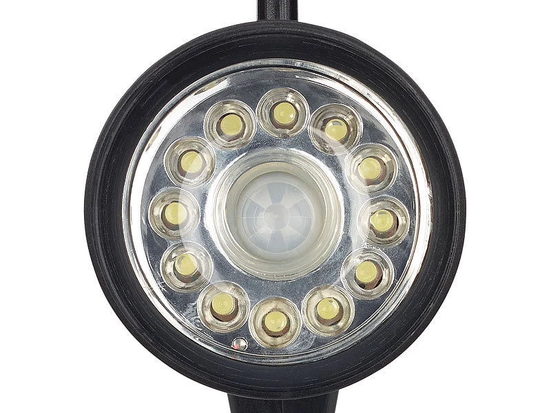 Royal Gardineer Solar Scheinwerfer:2er-Set 2in1-Solar-LED-Wand- Und Wegeleuchten Mit Licht- & PIR-Sensor – Bild 4