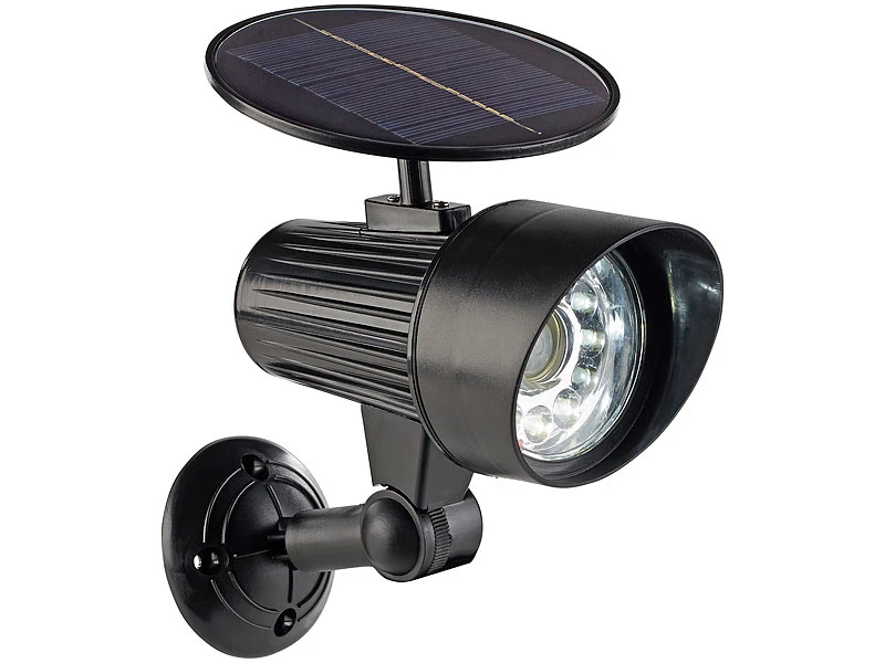 Royal Gardineer Solar Scheinwerfer:2er-Set 2in1-Solar-LED-Wand- Und Wegeleuchten Mit Licht- & PIR-Sensor – Bild 6