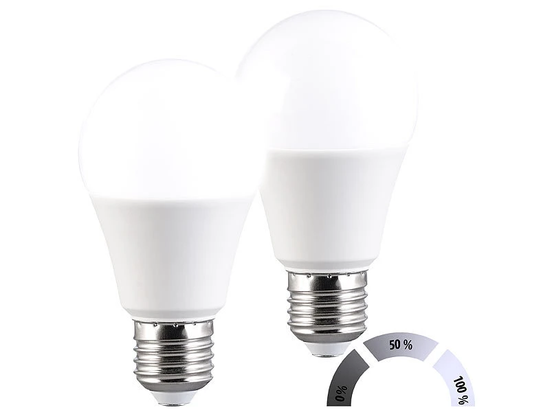 Luminea Neutralweiße LED-Lampen:8er-Set LED-Lampen Mit 3 Helligkeits-Stufen, 14 W, 1.521 Lm, 6500 K, F – Bild 7