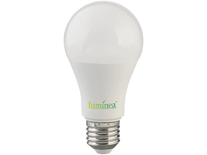 Luminea Lampen Mit E27 Fassungen:2er-Set LED-Lampen Mit Dämmerungssensor, E27, 11 W, 1.050 Lm, Weiß – Bild 2