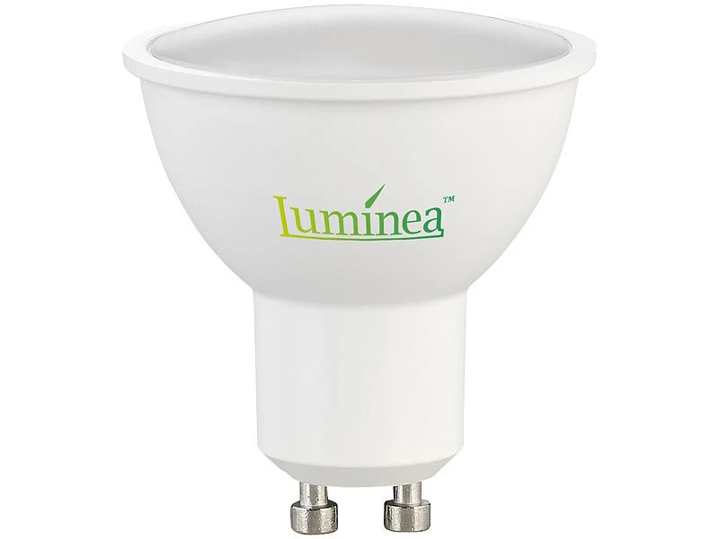 Luminea LED-Lampen GU 10:2er-Set LED-Spots GU10, RGBW, 4,8 W (ersetzt 40 W), 400 Lm, Dimmbar – Bild 6