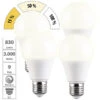 Luminea LED Birne:4er-Set LED-Lampe E27 9W (ers. 75W) 3-stufig Dimmbar 830 Lm Warmweiß