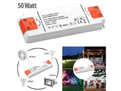 Revolt Netzadapter 220V Auf 12V:LED-Transformator, 230V Auf 12V, Gesamtlast Bis 50 W, 160 X 57 X 18 Mm