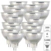 Luminea Gu5.3 Beleuchtung:18er-Set LED-Spot Mit Glasgehäuse GU5.3, 6 W, 500 Lm, 3000 K, F
