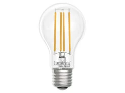 Luminea Home Control LED E27 Dimmbar:LED-Filament-Lampe, Komp. Zu Amazon Alexa / GA, 2700 K 4er-Set
