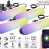 Luminea Home Control LED Farbwechsler:4er-Set WLAN-USB-Stimmungsleuchte Mit RGB+CCT-LEDs, App, 80 Lm, 3,5 W