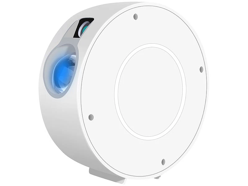 Lunartec Sternhimmelprojektor:Laser-3D-Sternenhimmel-Projektor, RGB-LEDs, Sprach-/Zeitsteuerung, App – Bild 6