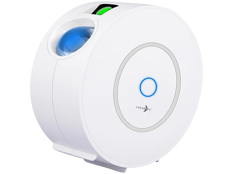 Lunartec Sternhimmelprojektor:Laser-3D-Sternenhimmel-Projektor, RGB-LEDs, Sprach-/Zeitsteuerung, App – Bild 4