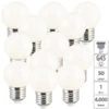 Luminea LED-Glühbirne E27:12er-Set LED-Lampen, E27 Retro, G45, 50 Lm, 1 W, 4000 K